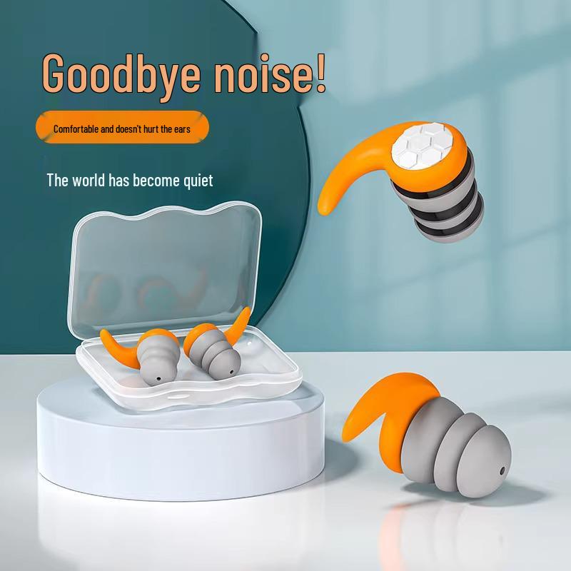 Professional Waterproof Soundproof Earplugs for Bathing and Swimming