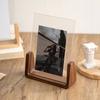 U Shape Desktop Picture Frame Wooden Photo Display Rack New Photo Holder  Wedding Use
