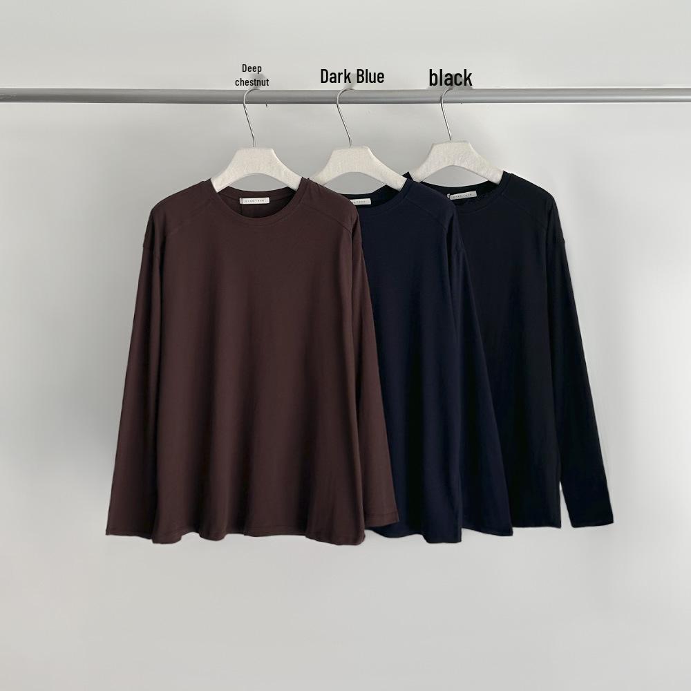 EVERTRUE Spring 2026 Women s Long Sleeve Sun Protection Round Neck Base Layer Cover-Up One Size полуночно-синий