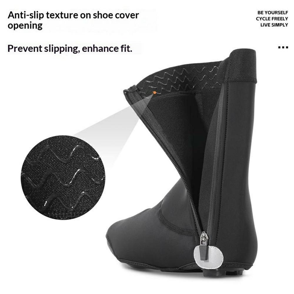 WEST BIKING YP0215050 1 Pair Windproof Cycling Shoes Cover Winter Thermal Overshoes Protector, for Shoe Size 40-43