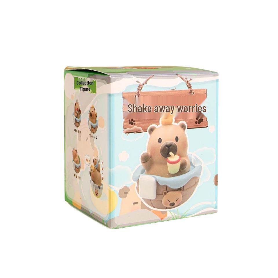 

Capybara Shake: No Worries Series - Healing Desktop Figurine Gift No Worries Shaking Series