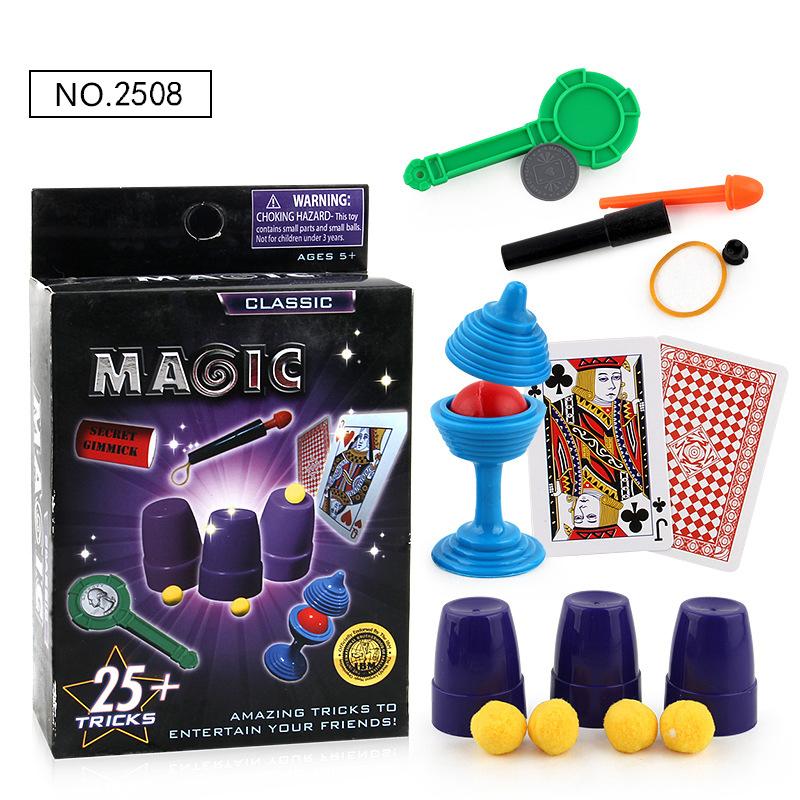 Magic Props Simple for Beginner Party Favors Gift Silk Scarves Disappear Self Elevating Rod Magic Knife Mouth Spitting Paper TMZ