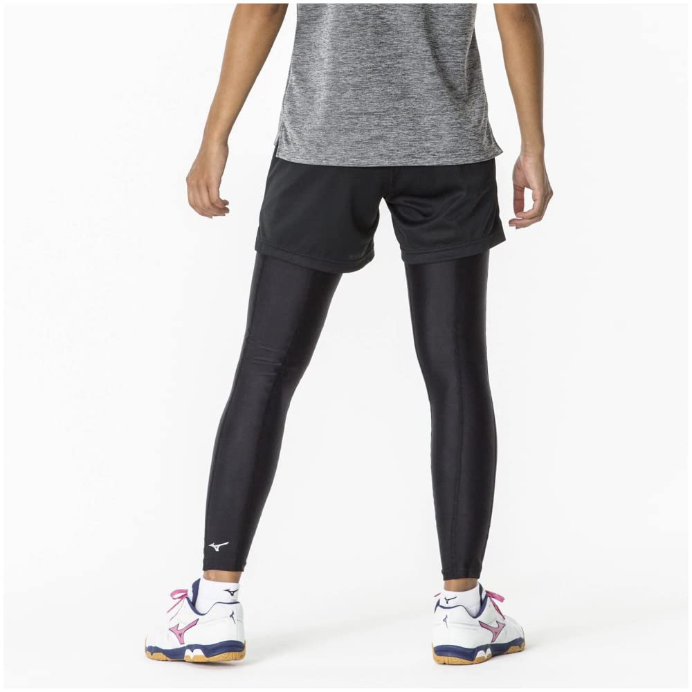 Mizuno Long Tights for Table Tennis and Size M Women's Training, Black, (82JBA203)
