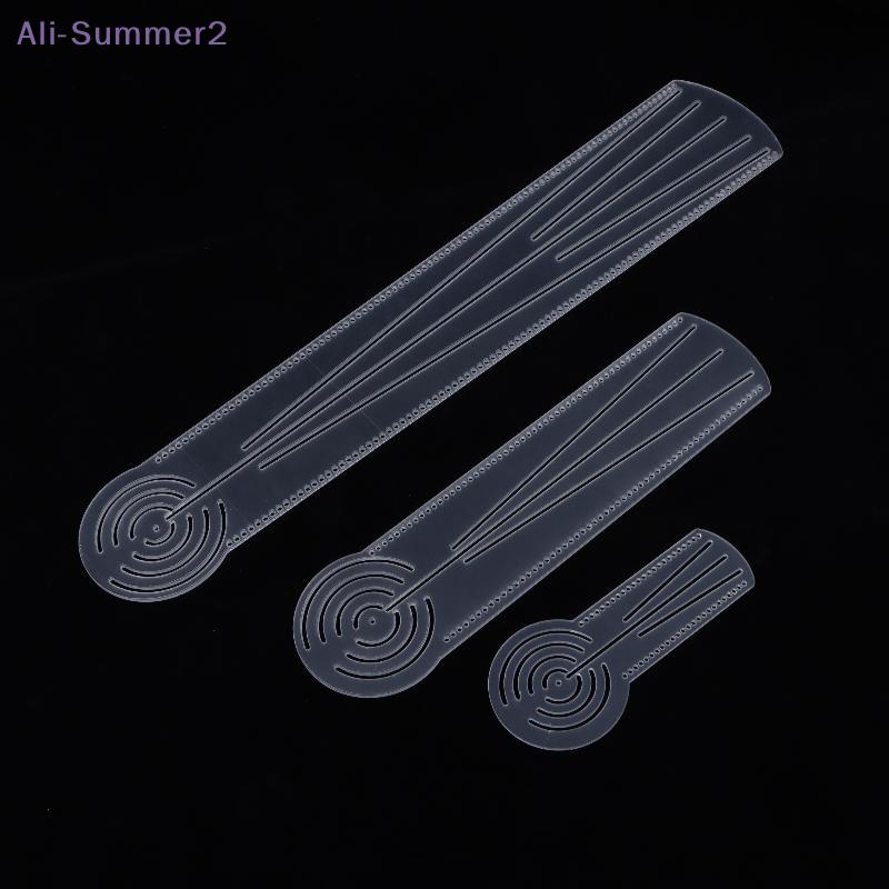 {Summer2} Multifunctional Mandala Drawing Template Acrylic Drawing Ruler Transparent Circular Arc Straight Line Drawing Tool