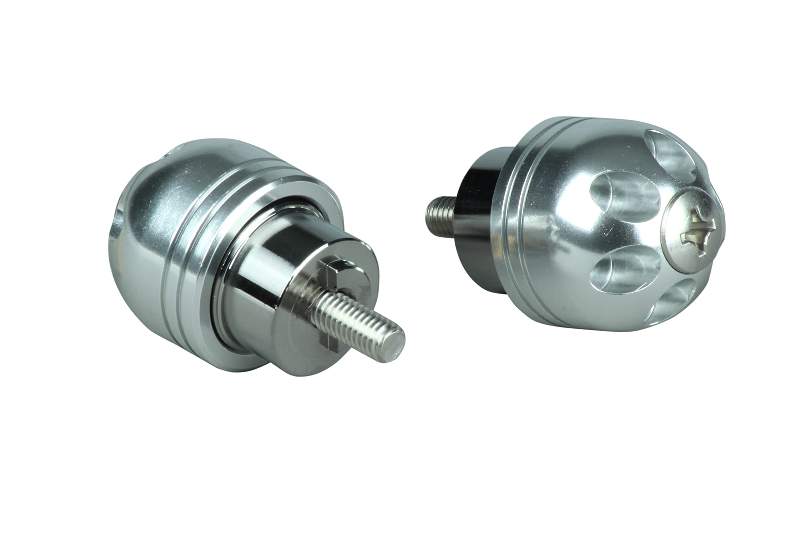 POSH FAITH Motorcycle Supplies Handlebar End Big Bar End for серебряный