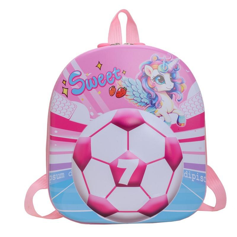 Kindergarten Baby Schoolbag Cartoon Cute Little Dinosaur Boys And Girls Backpack Children S Football Backpack Tide розовый