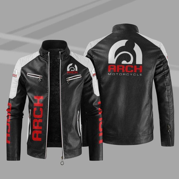 ach locomotive leather jacket European and American large size men's PU leather jacket with fleece and thicker autumn