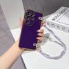Applicable To Samsung S26Ultra Advanced Induction Plating Love Mobile Phone Case A57 Twist Hand Rope A56 All-inclusive Silicone Soft