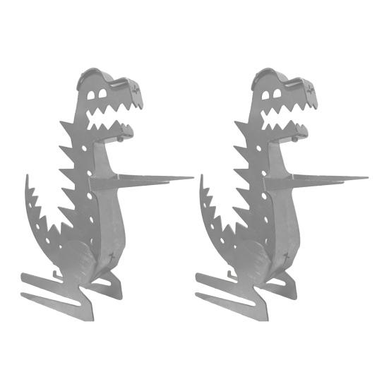 Dinosaur Hot Dog Rack Funny Dinosaur Shape Grill Sausage Rack BBQ Cooking Tools for Outdoor Picnic Camping Parties