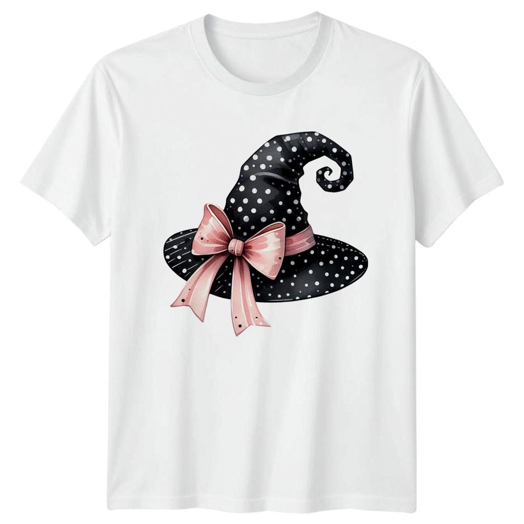 Pink Coquette Witch Hat Unisexs TShirt Coquette Halloween Gift For Her