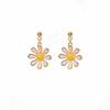 Small fresh silver needle small daisy flower stud earrings, creative personality temperament sweet earrings earrings