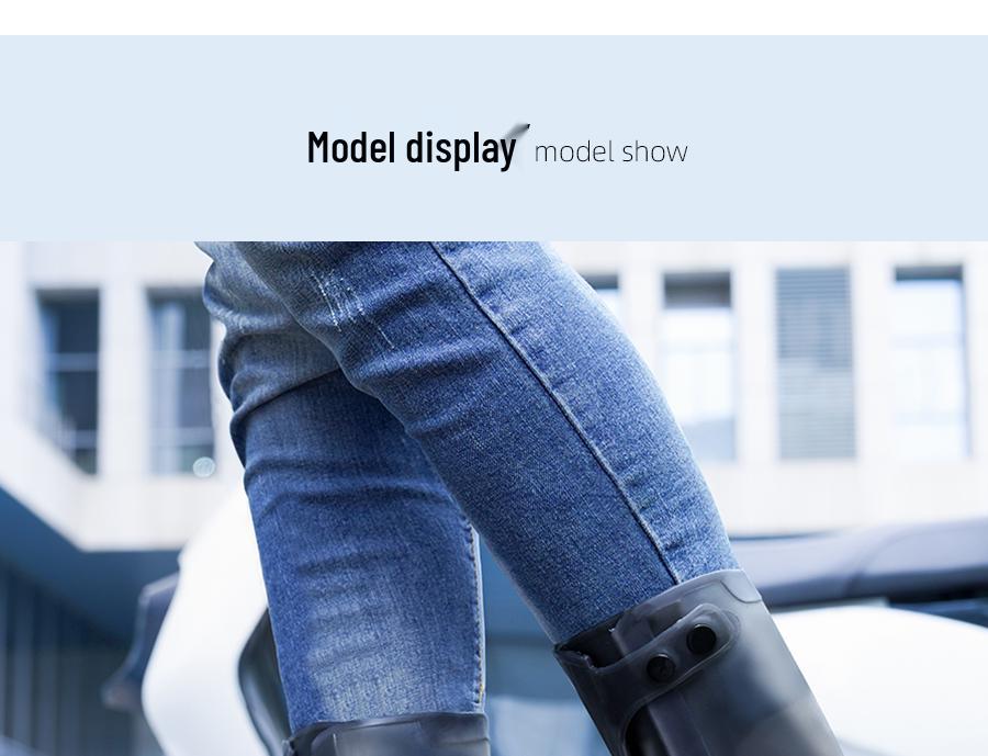 Unisex Waterproof Non-Slip Silicone Rain Boots - Wear-Resistant Overshoes for Mountaineering