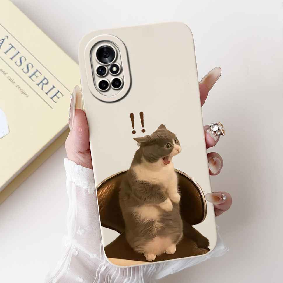 For Huawei Nova 8 Case Cute Painted Cover Soft Silicone Case For Huawei Nova 8 8i 8E Back Cover TPU Fundas Shockproof Bumper