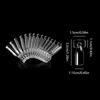 50Pcs Transparent Nail Art Display Swatch Uv Gel Nail Tips Color Card Magnetic Nail Plate Template Plate Easy To Disassemble