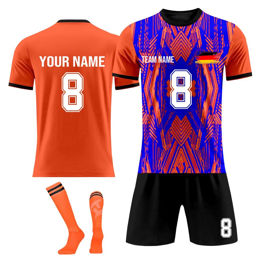 Personalised Shirts Kit Mens Girls With Name Number Custom Football Jerseys For Boys Training Suit