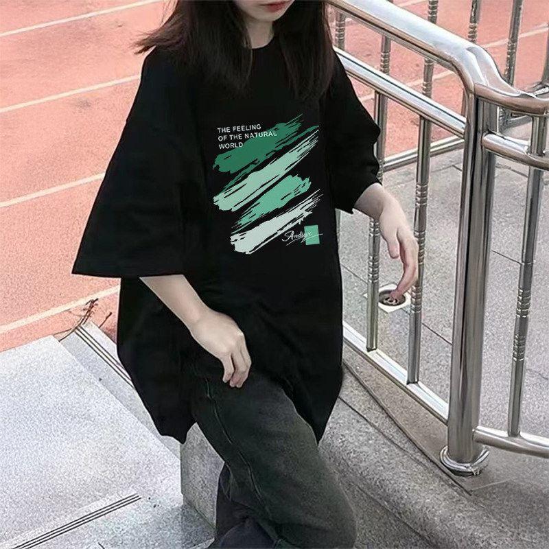 2026 New Style Loose-Fitting Slimming Ins Half-Sleeve Top 150kg Summer Women's Plus-Size Niche Fat Mmt Short-Sleeve T-Shirt