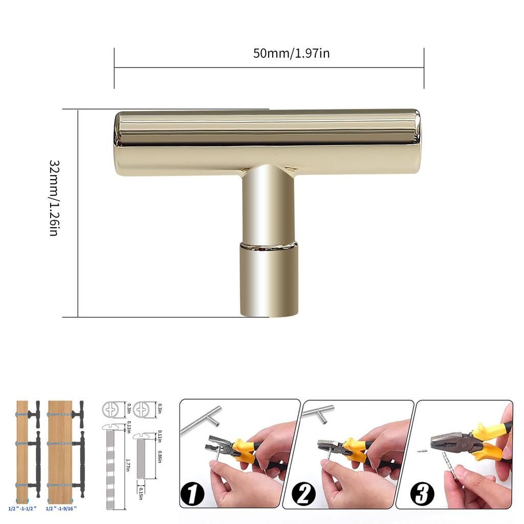 Modern Minimalist Zinc Alloy Gold and Sliver Cabinet Doors Handles Luxury Furniture Drawers Knob Wardrobes Pull