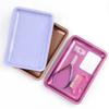 Nail Art Cosmetic Storage Tray Stainless Steel False Nails Dish New Manicure Plate