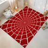 Red Spiderweb Pattern Rug, Modern Home Decor, Non-slip Rug Suitable for Living Room and Bedroom Sofas Sofas.