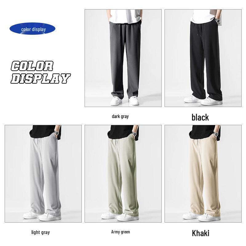 Jeanswest Men's Ice Silk Straight Leg Casual Pants