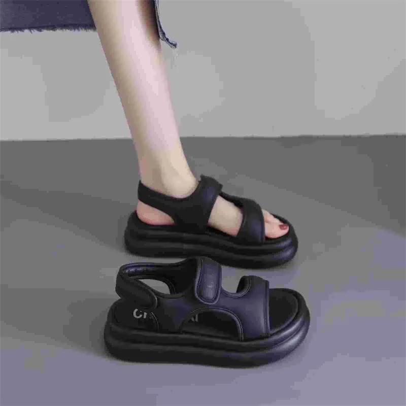 Summer Fashionable Casual and Comfortable Girls' Elegant Open-toe Soft-soled Anti-slip and Wear-resistant Thick-soled Sandals