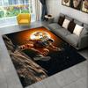 Astronaut Traum Universum Raumfahrer 3D Weltraum Cartoon Teppich für Wohnzimmer Schlafzimmer Dekoration, Rutschfest für Sofa Fußmatte Kinder