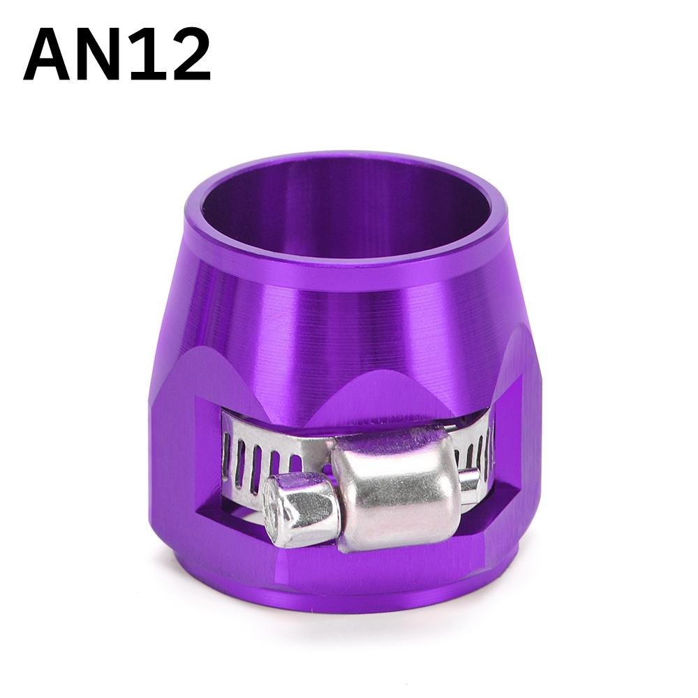 1pcs Hose Clamp AN4 AN6 AN8 AN10 AN12 Fuel Pipe Clip Oil Water Tube Hose Fittings Finisher Clamps Hex Finishers