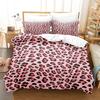 Digital Printing Three-Piece Kit Quilt Cover Pillowcase Leopard Print Bedding