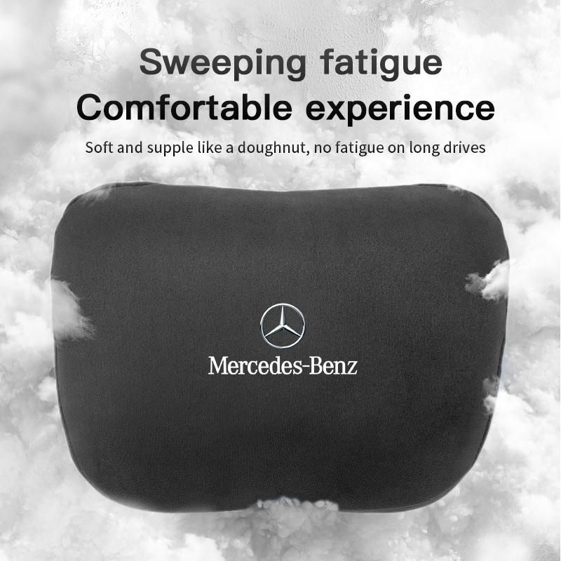 High Quality Car Neck Headrest Support Seat Soft Pillow For Mercedes Benz AMG Smart W205 C300 W203 W206 W108 W124 W126 W140 W168 ED1