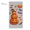 Decorative Window Posters Halloween Cartoon Cling Stickers, Ghost Pumpkin Candy Glass Decals, Self-Adhesive Removable Clings Art for Home Doors