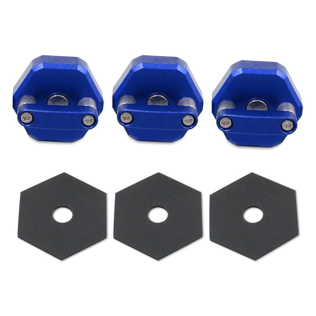 Quick Removal Thumb Screws, 6 PCS Car Hardtop Bolts Aluminum Alloy Fasteners with D Ring, Blue