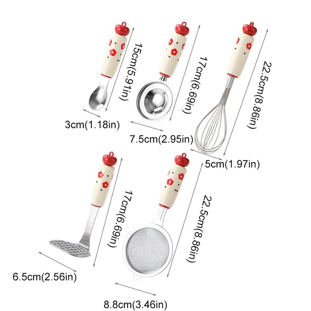 5pcs Stainless Steel Dopamine Baking Tool Cooking Tool Set  Baby Complementary Food