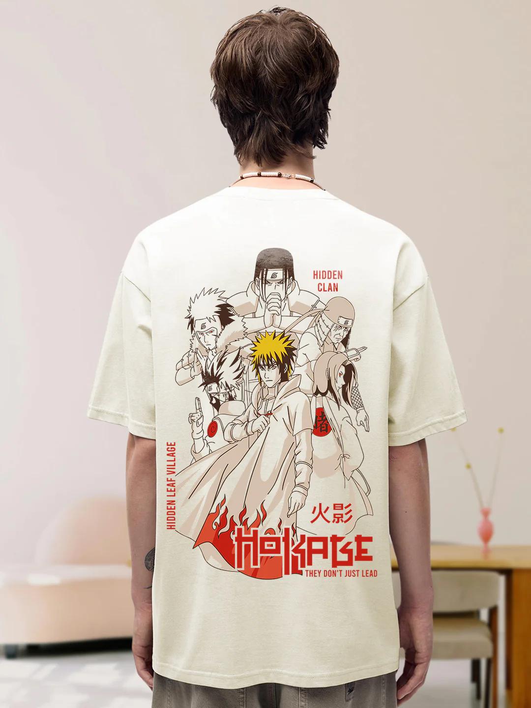 

The Souled Store Наруто Шиппуден Хокаге Мужские и мальчишеские Футболки с коротким рукавом, с круглым вырезом, с принтом Off Graphic, хлопковые, оверсайз 4XL