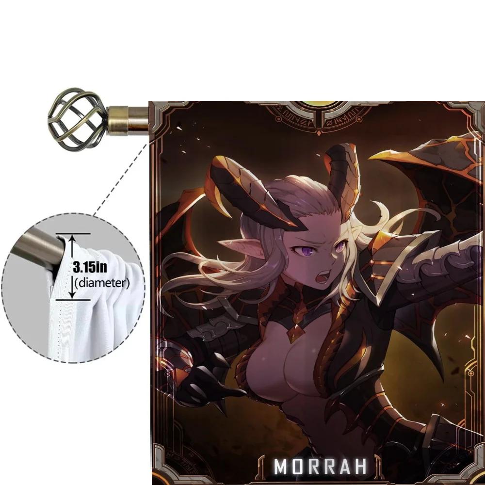 Home Interior Kitchen Curtains for Living Room 2 Pieces Blackout Curtains Door Curtain Kings Raid Bedroom Decoration Partition