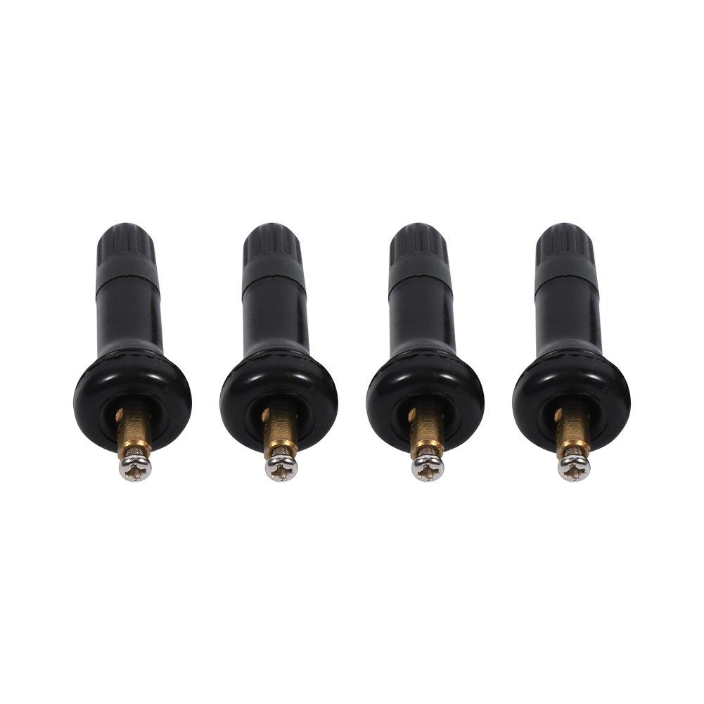 Jeep Air Pressure Sensor Valves - Qiilu TPMS Tire Pressure Monitoring System Explosion-proof Snap Tire Valve Stems 4pcs Set