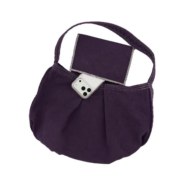 _Two Dot Canvas Bag (Washed Purple)