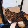 European And American Retro Bags, Women'S Fashion Messenger Croissants, Dumplings, Leopard Print Tide Bags