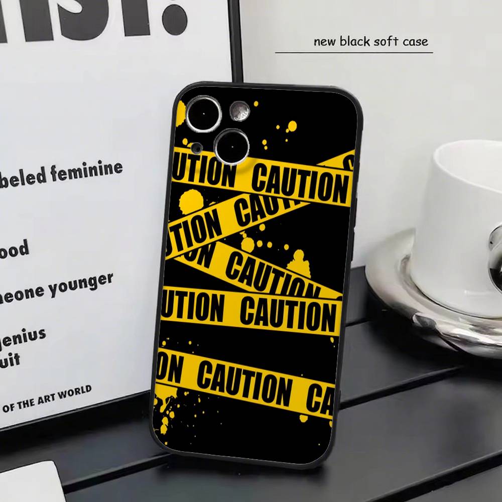 

yellow warning For Iphone 17 Air 16 Pro Max 15 14 13 Full Cover Anti-Shock MagSafe Cover iphone 11 Pro