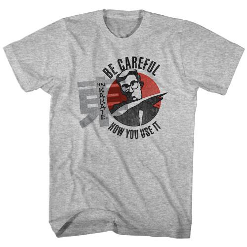 Hai Karate Careful T-Shirt - Gray Unisex T-Shirt XL