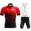 Completo da Ciclismo Estivo a Maniche Corte da Uomo per Mountain Bike Bici da Strada Tuta da Ciclismo Asciugatura Rapida Traspirante