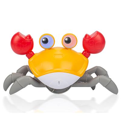 XINBAOHONG Crab Toy, Crawling Crab for Kids, Moving Crab with Obstacle Avoidance, Sensor, Music, LED Light, USB Rechargeable, Educational Toy,