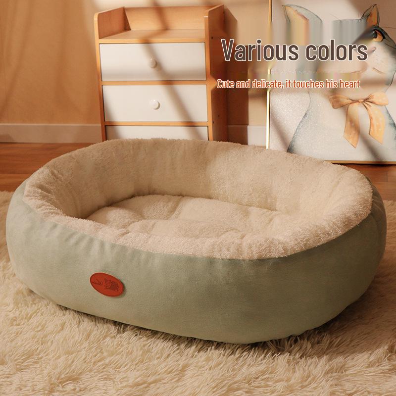 Winter Warm Dog & Cat Bed - Removable, Washable, All-Season Pet Mat