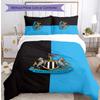 Set Lenzuola Stampato Newcastle United Football 3 Pezzi, Comodo Set Copripiumino per Camera da Letto Amico della Pelle