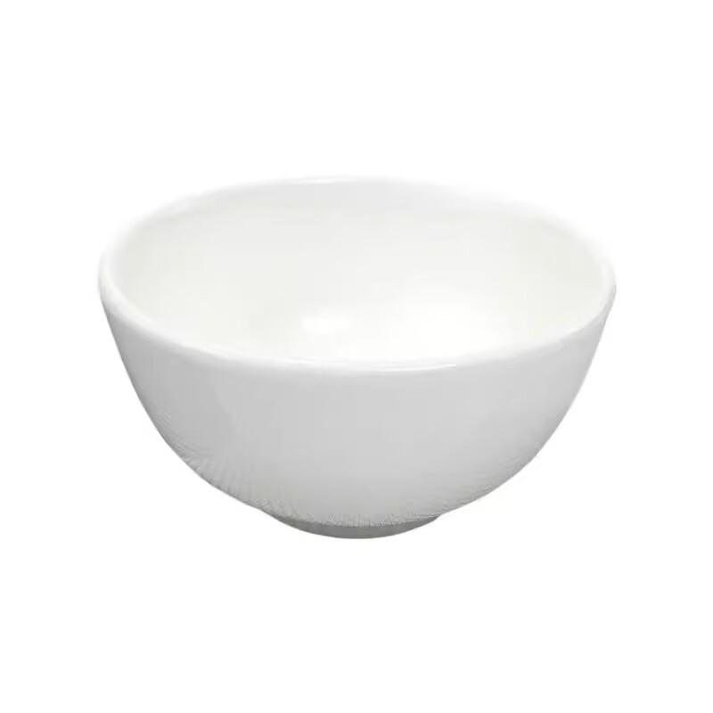 Durable White Ceramic Restaurant Rice Bowl