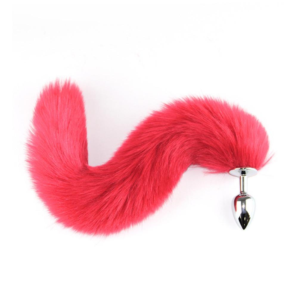 Erotic sm products Female Slave Tail Anal Expander Foxtail Metal Anal Plugs Adult Rear Anal Plugs