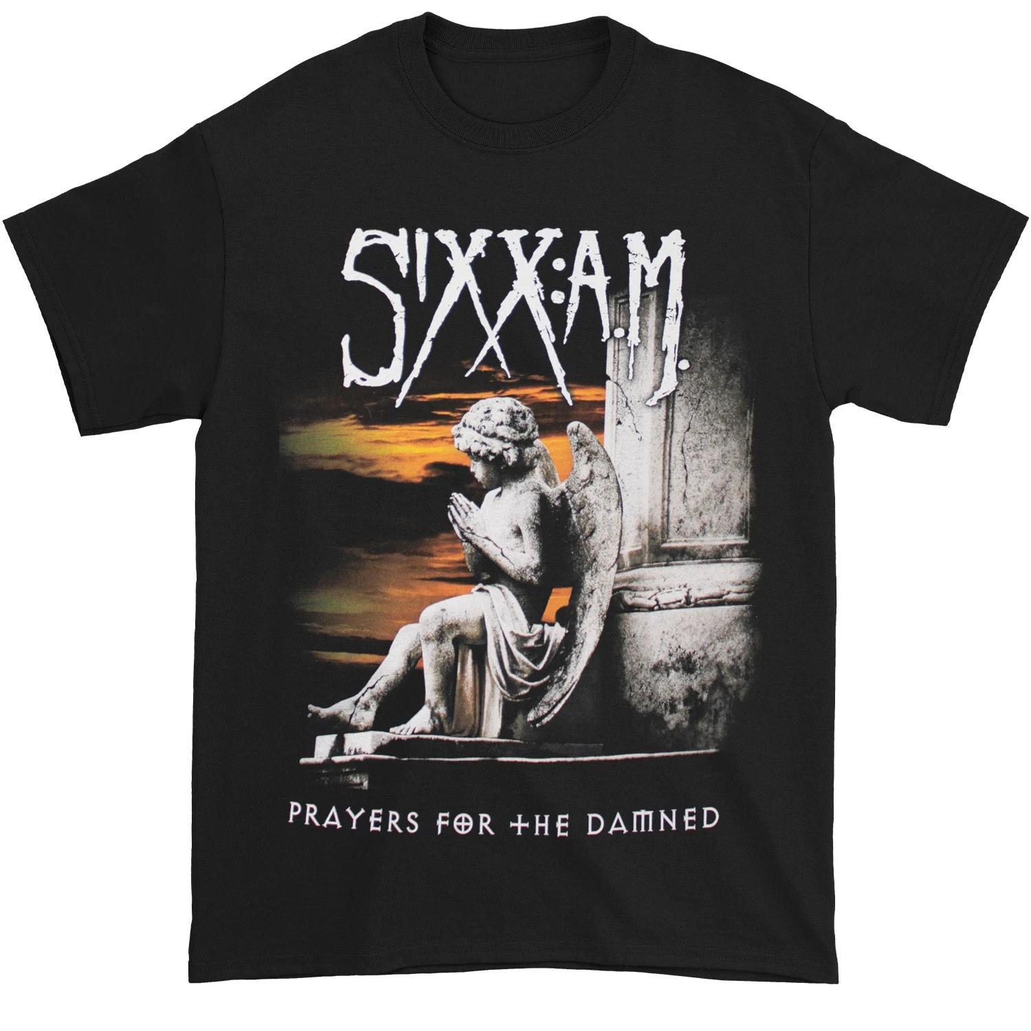 Men s Sixx A.M. Prayers For The Damned World Tour 2016 T-shirt Small black XL