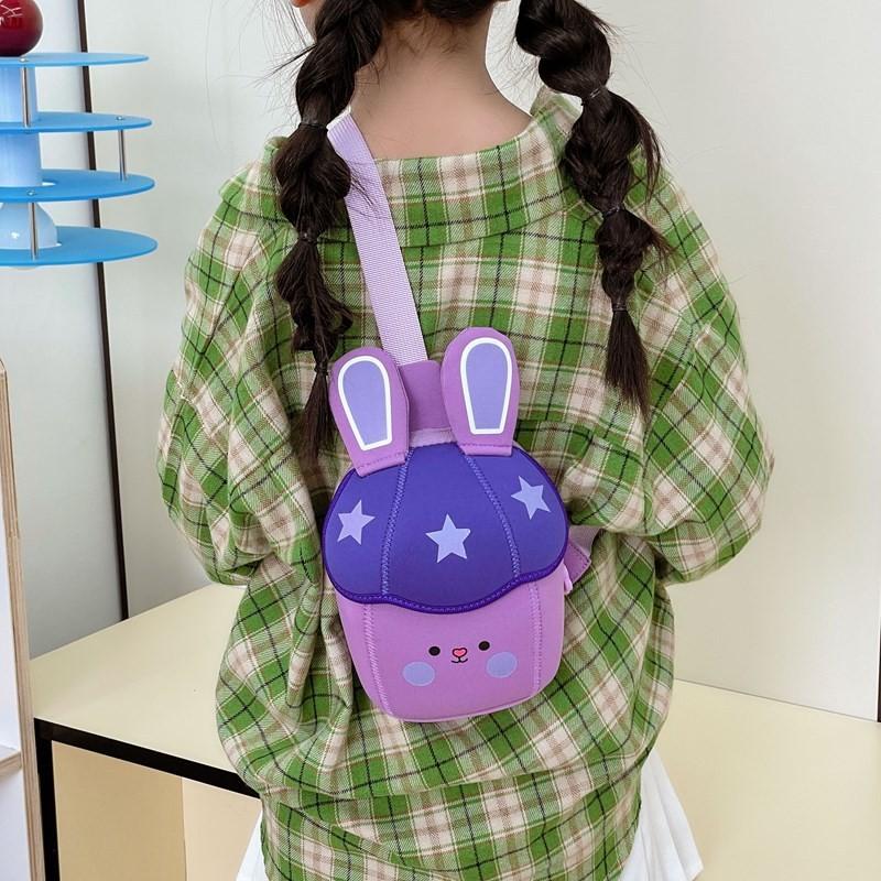 Bunny Shaped Cute Children Chest Bag Kindergarten Kids Snack Crossbody Bag