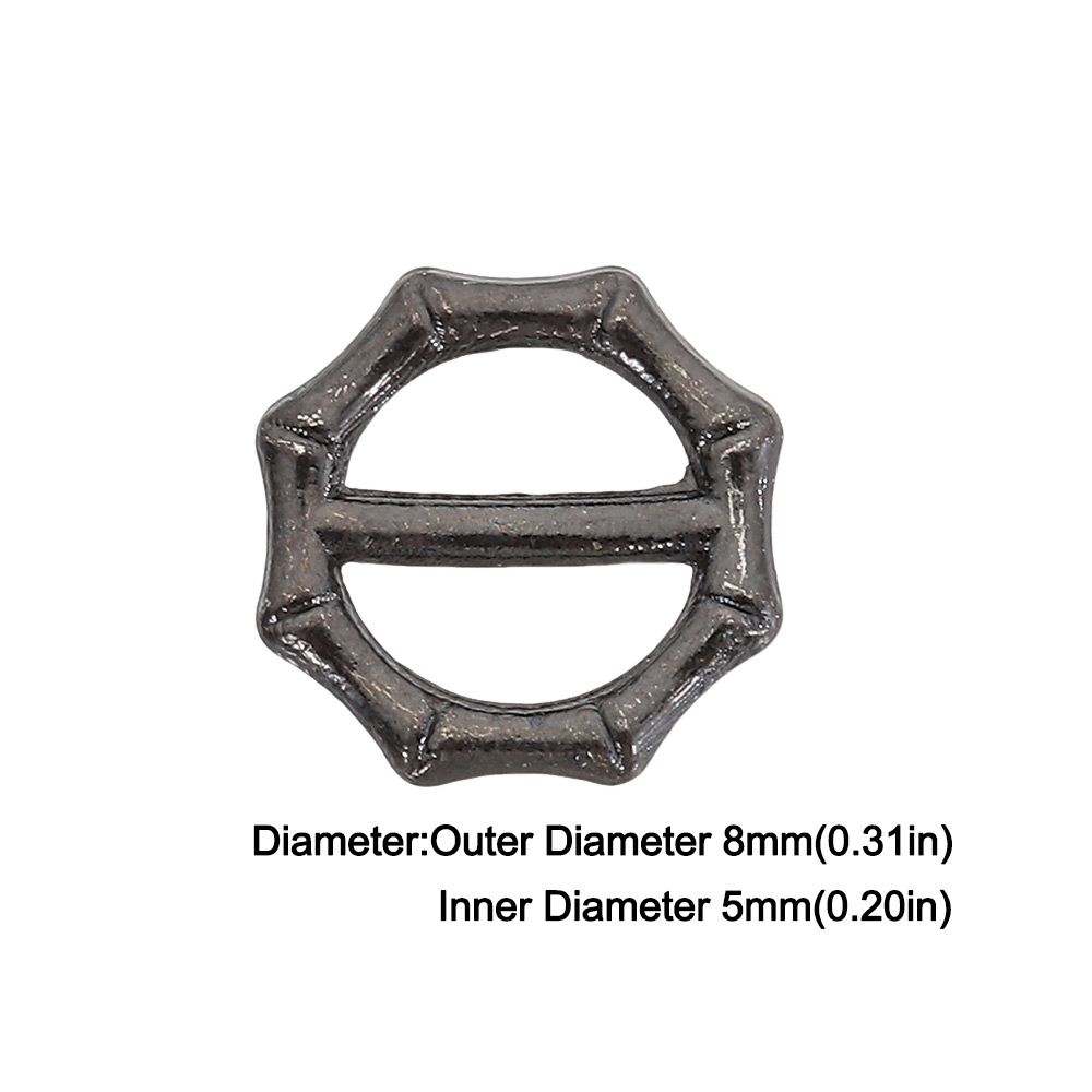 40pcs 5mm Tri-glide Belt Buckle Mini Ultra-small Doll Bags Buckles Metal DIY Small Strap Buckles Doll Buttons Shoes Accessories