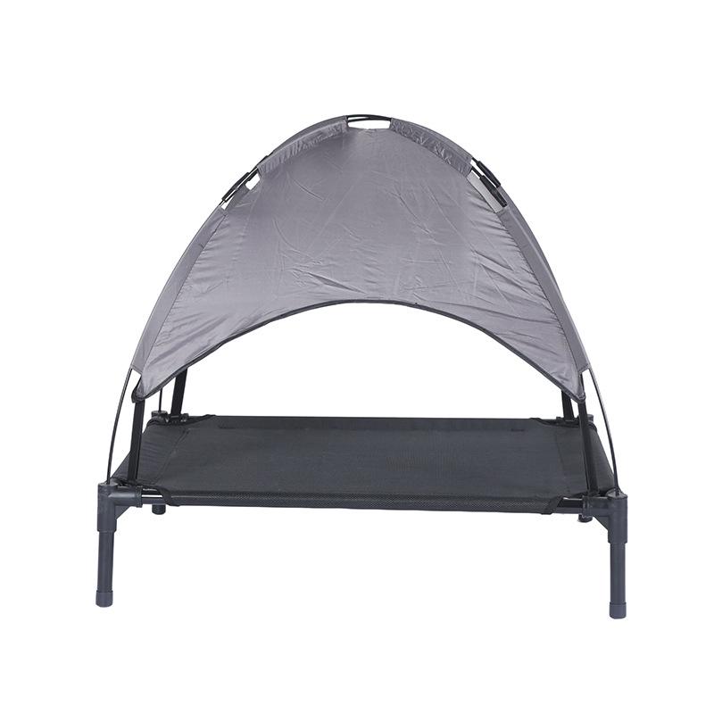 Pet Camping Bed with Sunshade - High Load-Bearing, Elevated, Foldable Tent Bed for Dogs