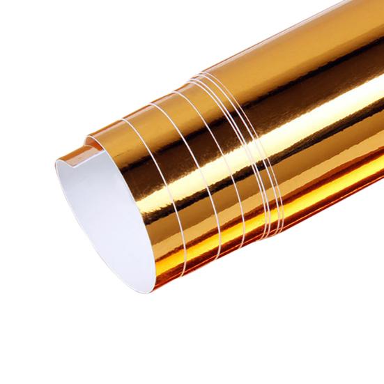 

Сплошной цвет, водонепроницаемая УФ-защита, пленка для авто, наклейка на автомобиль, лист с наклейкой 20cm x 152cm золотистый